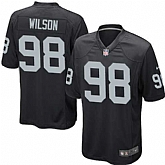 Nike Men & Women & Youth Raiders #98 Wilson Black Team Color Game Jersey,baseball caps,new era cap wholesale,wholesale hats